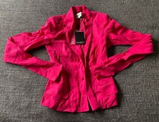 Vintage Yves Saint Laurent Rive Gauche Hot Pink Blazer Jacket Size 38 Rrp £1255