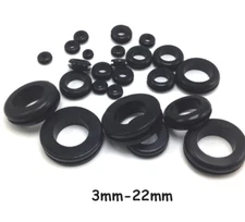 Wiring Grommets Rubber Gromets Open Grommet Blind Bung ID 3mm-22mm Double Sided
