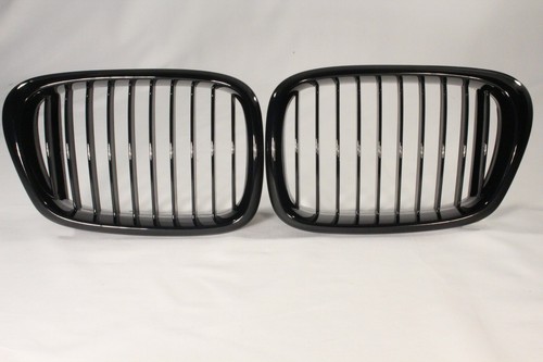 NIEREN GRILL SHADOW HOCHGLANZ SCHWARZ passend für BMW E39 5er M5 LOOK 1995-2004 - Picture 4 of 4