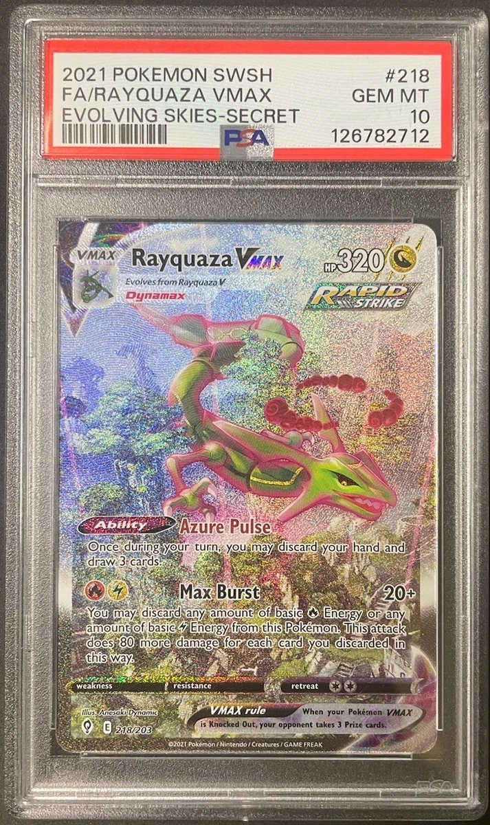 25+ Rayquaza VMAX 218/203 SWSH07: Evolving Skies for sale