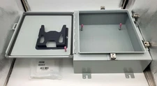 Hoffman A16H16ALP Enclosure Wall Mount 16" x 16" x 6" NEMA 4 Hinged w/ Clamps