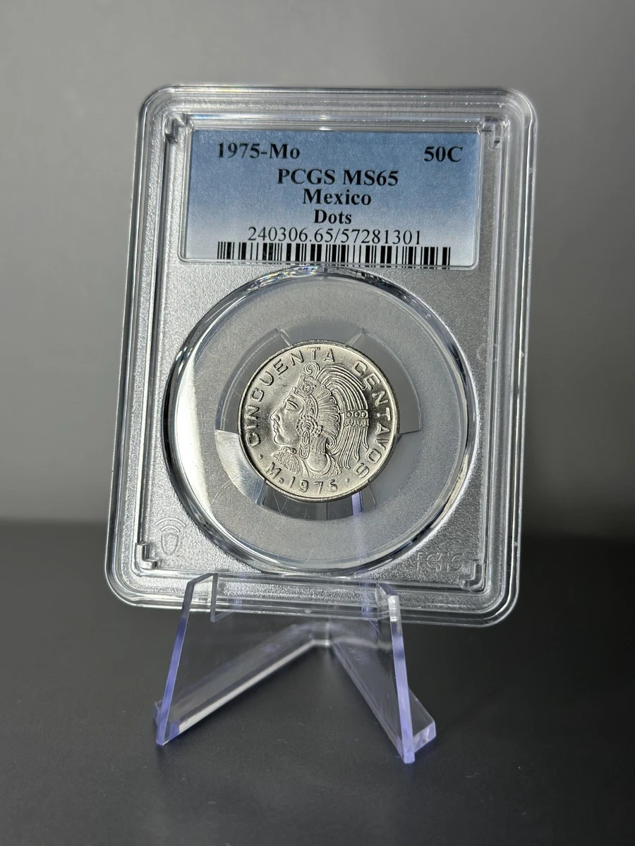 50 Centavos Grade MS 65 PCGS Certified Mexican Coins (1905-Now