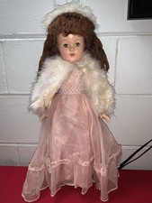 Stunning! Vintage 21” Anne Shirley Effanbee Little Lady Yarn Hair Compo Doll