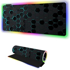 RGB Mousepad Led Mouse Pad Desk Mat I 31.5 x 11.8 Inch Large Mouse Pad I XL O...