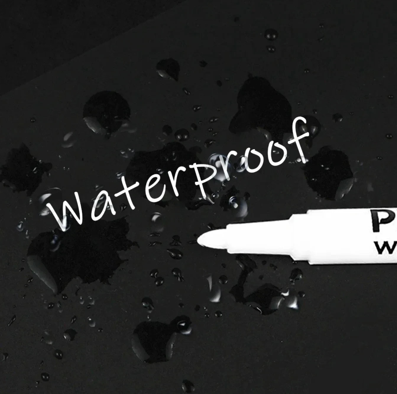 6 Pack  Acrylic White Paint Pens  White Permanent Marker with Extra Fine Point