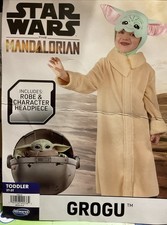 Star Wars Grogu Mandalorian Child Baby Yoda Toddler Costume 2T-3T
