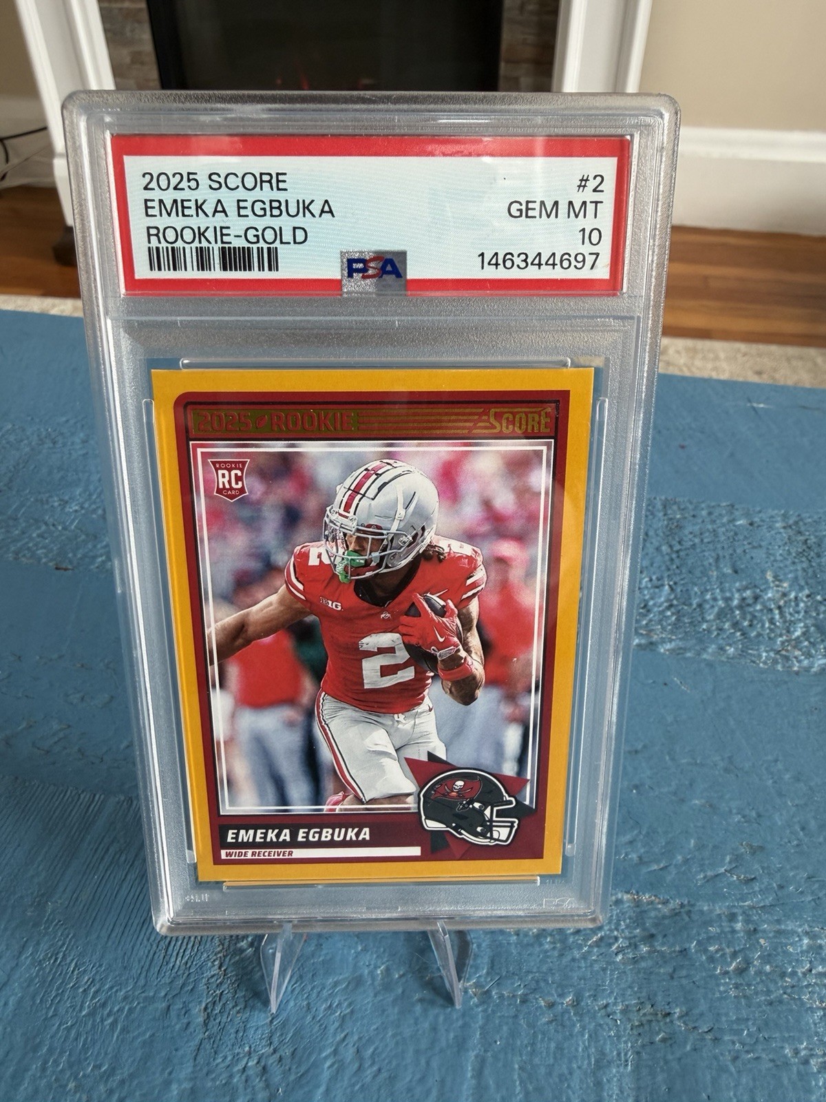 Emeka Egbuka Panini Score #2 Rookie-Gold