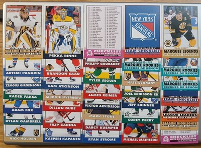 2020-21 O-Pee-Chee RETRO Parallels Lot 36 FLEURY KANE PANARIN RINNE STONE NEELY