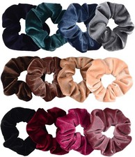 Whaline 12 Pack Hair Scrunchies Premium Velvet Scrunchy Elastic Hair Bands for G