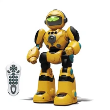 AI Voice Smart Talking Dialogue Robot Gesture Remote Ctrl Voice (Yellow/Black)