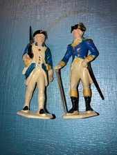 Vintage Marx Warriors of the World 2 Figure Revolutionary Soldiers Germany 2