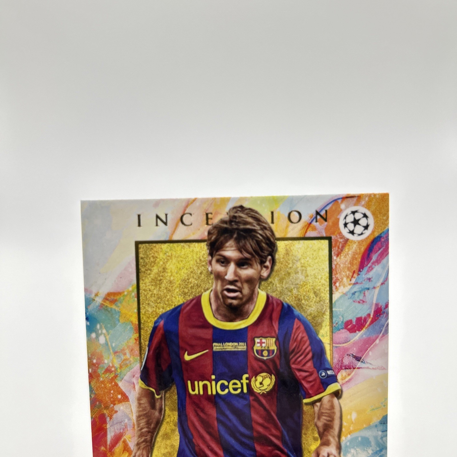 Lionel Messi 2020-21 Topps Inception UCL Legacy Base #35 -D view 3