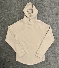 Swannies Camden Snap Hoodie Mens S Golf Performance Outdoors Quilted Beige Tan