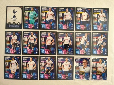 Match Attax 19/20 Team Set Club Tottenham Hotspur alle 18 Karten Full 2019/20
