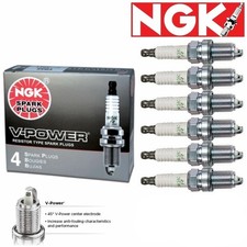 6x Ngk V-power 5553 Bkr6es-11 Spark Plug - 1990-04 Acura Toyota 4 Runner Lexus