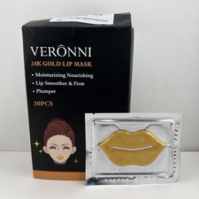 24K Gold Collagen Crystal Lip Mask for Plumpe...