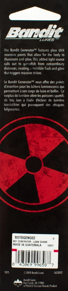 (LOT OF 3) BANDIT GENERATOR 4.6" 3/4OZ BDTDGENG02 LOAN SHARK J2362 - Image 2 of 2