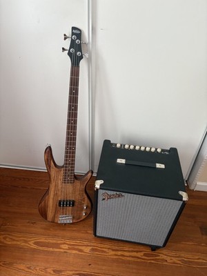 Amp Fender rumble 100 + electric bass Gio Ibanez soundgear -Mint Condition
