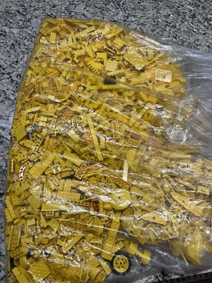#ad #ad 9 Lbs Of Mostly Yellow Lego Bricks Nice Played Condition Cool Parts $70.00