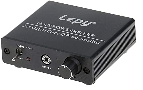 Amplificateur audio stéréo Hi-Fi Fasizi 2 canaux noir pour enceintes de salon