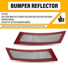 For 2011-2016 BMW 5 Series F10 Clear Front Bumper Reflector Side Markers Pair