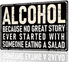 Funny Bar Sign or Man Cave Decor | InchDurable Vintage Metal Beer, 12 x 8 Inch