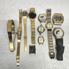 Lot of Vintage Ladie's Gold Tone Watches Untested CITIZEN-PULSAR-TIMEX-NORBEE..