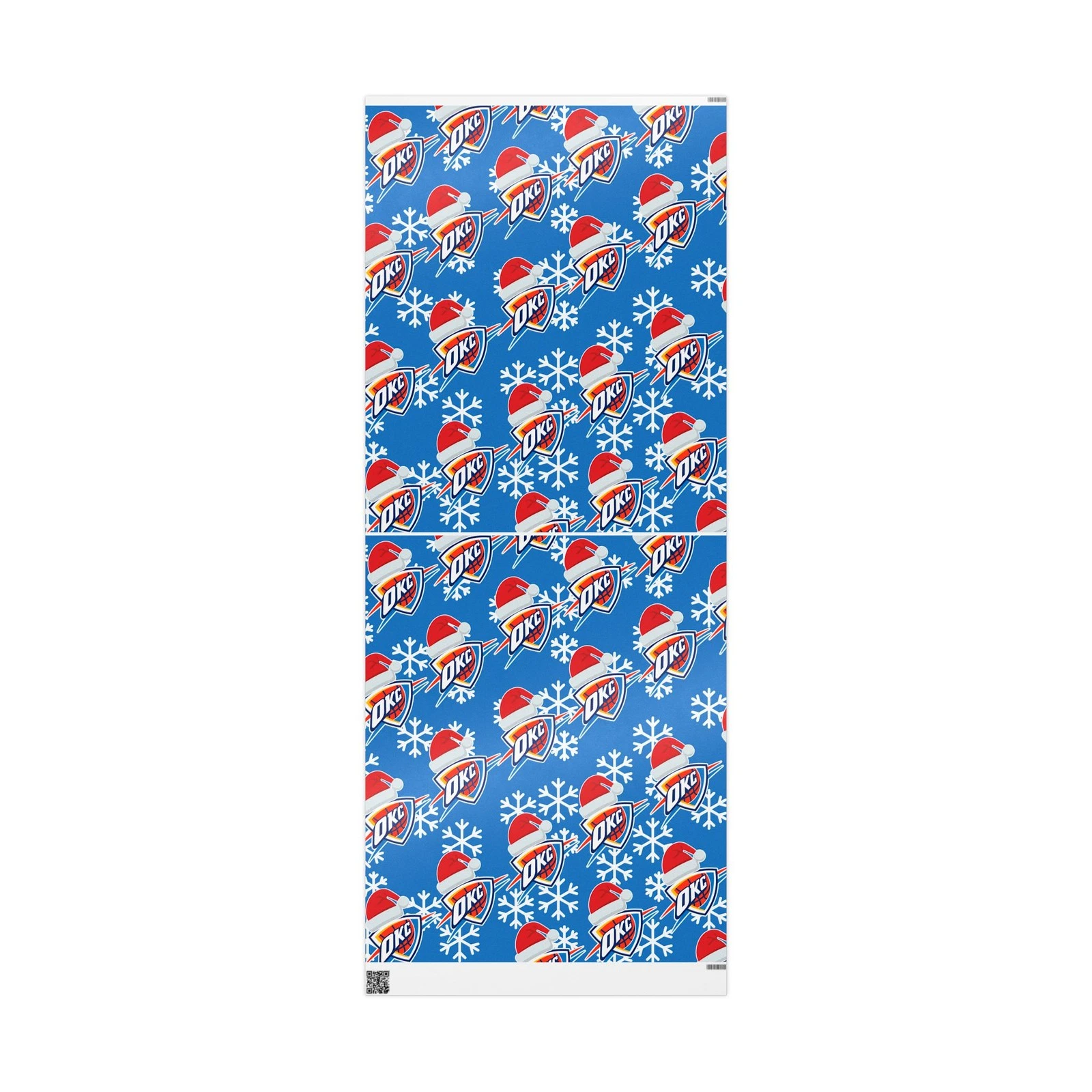 Oklahoma City Thunder Gift Wrapping Paper for Holidays Christmas