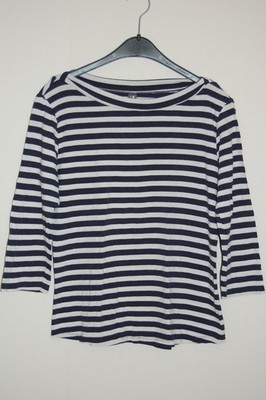 MULTIBLU - GR. 38 - martitimes Shirt blau-weiß gestreift 3/4-Arm