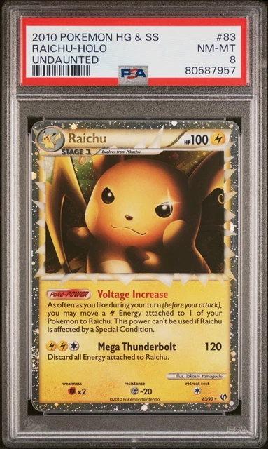Raichu (Prime) 83 - Undaunted Pokemon 2010