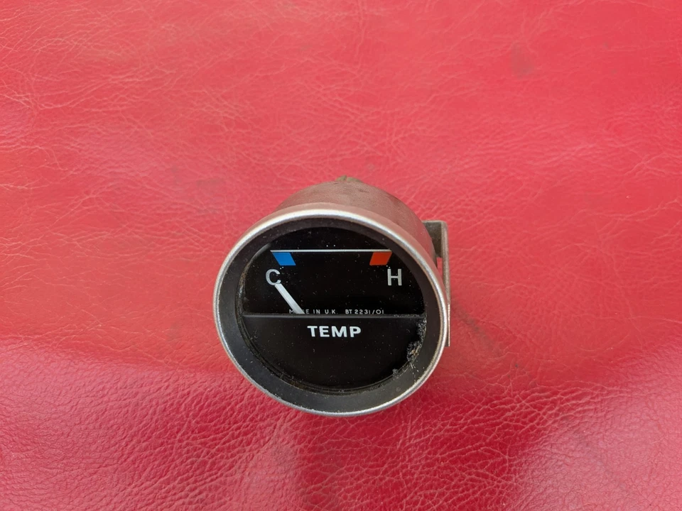 MG MGB Midget 1977 - 1980 年原装温度计 Smiths BT2231/01 已测试工作 — 第 3/4 张图片