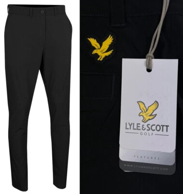 Lyle & Scott Golf Tech Stretch Golfhose - Schwarz - UVP90€ - W32 W34 W36 W38