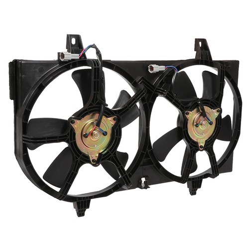 Conjunto de ventilador eléctrico doble de refrigeración condensador radiador para Nissan Infiniti - Imagen 5 de 10