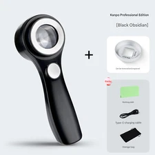 Handheld Handlupe Mit 60-facher Touch-Schalter Magnifier LED-Light Black