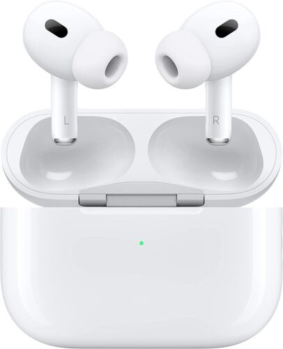 Apple AirPods Pro 2e génération avec étui de charge sans fil MagSafe - Blanc - Photo 1 sur 1