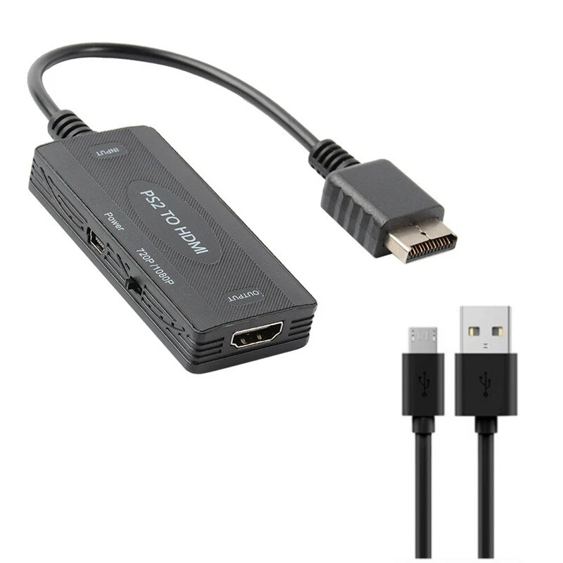 Adattatore PS2 A HDMI Con Cavo Audio Video - Convertitore Per PlayStation 2 E PS1 In HD