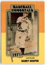 1980s SSPC Baseball Immortals Harry Hooper #122