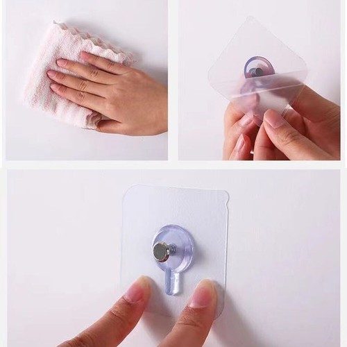 10 piezas pegatinas para tornillos, sin troquelado, clavos, ganchos, transparentes, para marco de fotos - Imagen 8 de 17