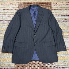 SUITSUPPLY Lazio Men Blazer 42S Slim Pure Wool Super 110's Classic Navy Blue