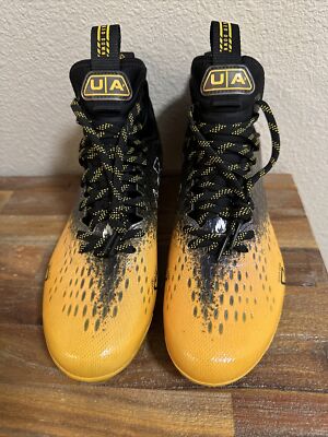 Under Armour Spotlight Lux Football Cleats Yellow Black  display picture 2