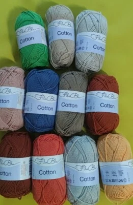 Wolle, Baumwolle "Cotton" (Gründl) 50g/115m Stricken, Häkeln, Basteln, Garn