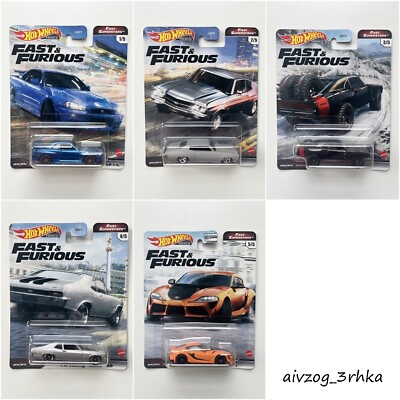 Hot Wheels Premium Fast & Furious 2021 Mix 2: Fast Superstars - HARD TO FIND!