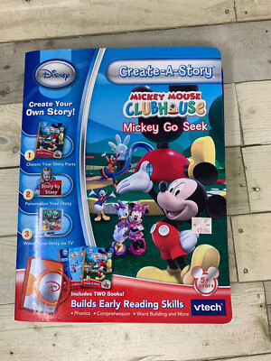 Disney Vtech Create-A-Story Mickey Mouse go Seek  Ages 5+