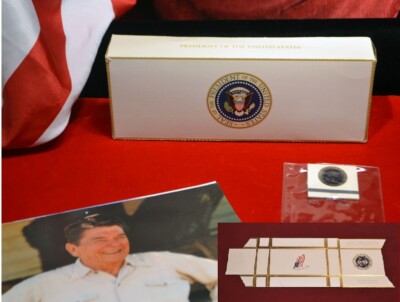 huge cigarette box President RONALD REAGAN Empty WHITE HOUSE large CIGARETTE Carton & PACK,  MATCHES
