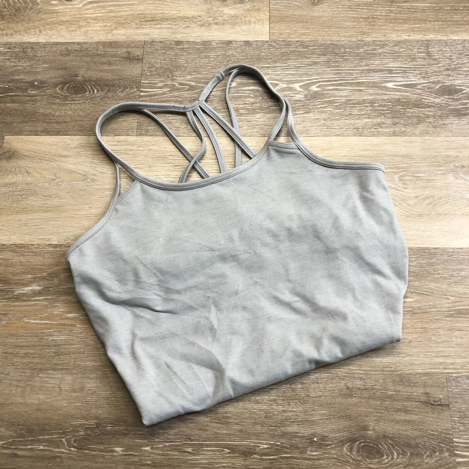 athleta round neck strappy back activewear tank-top