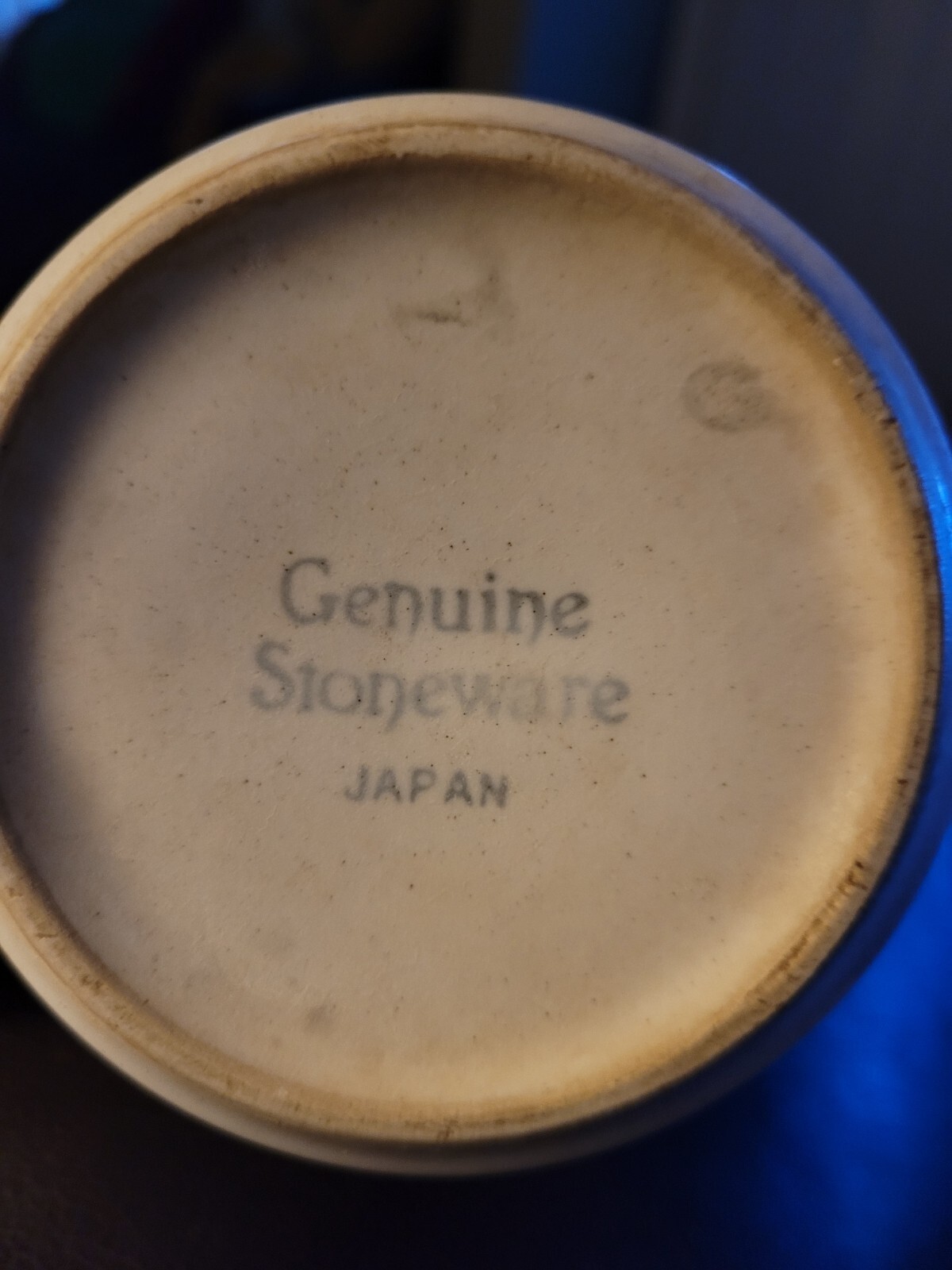Vintage Set of 3 Stoneware Japan Mugs Beige w/ Brown Stripe Ceramic Cup