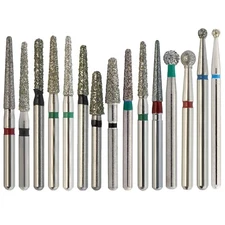 Dental Diamond Burs FG Flat Round End Taper Cylinder Super Coarse High Speed 856