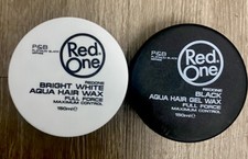 2 RedOne AQUA HAIR GEL WAX NEW BEST Full Force Black white 150ml Free Shipping