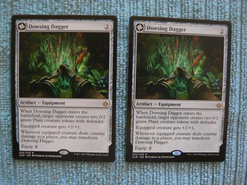 MTG 2 X Dowsing Dagger / Lost Vale (Ixalan 235/279) Regular Rare MAGIC