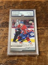 Lane Hutson IP Signed UD Young Guns Card PSA DNA Coa Slab Canadiens Autographed